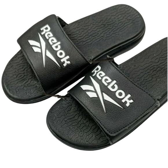 Reebok Adjustable Slip-On Slide Sandals - Black - Size US 2 - Picture 2 of 2